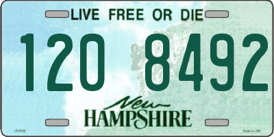 NH license plate 1208492