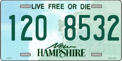 NH license plate 1208532