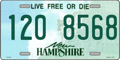 NH license plate 1208568