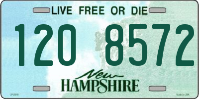 NH license plate 1208572