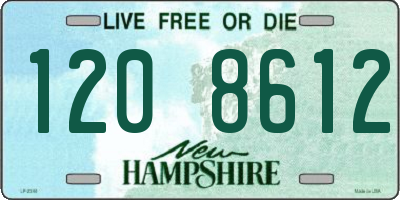 NH license plate 1208612