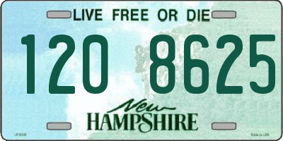 NH license plate 1208625