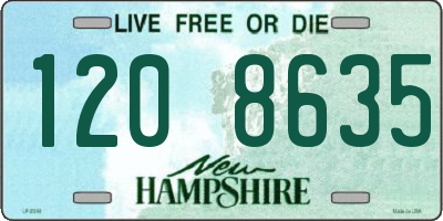 NH license plate 1208635