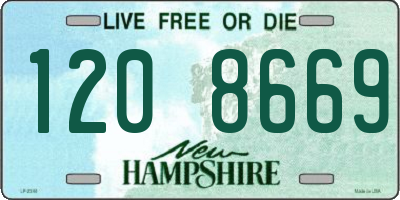 NH license plate 1208669
