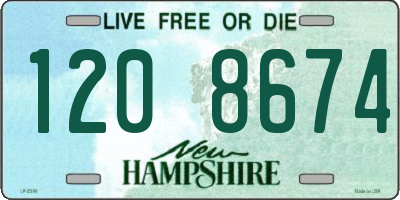 NH license plate 1208674