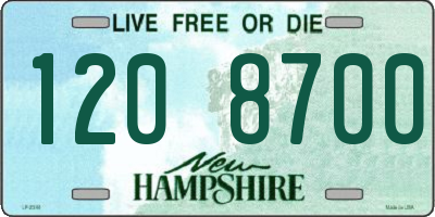 NH license plate 1208700