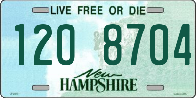 NH license plate 1208704