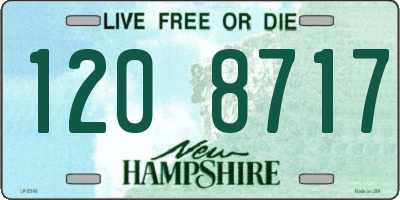 NH license plate 1208717