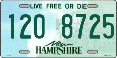 NH license plate 1208725