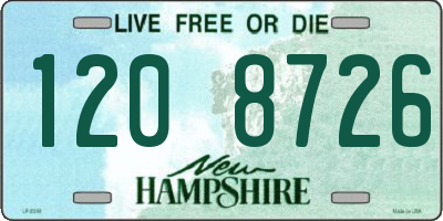 NH license plate 1208726