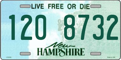 NH license plate 1208732