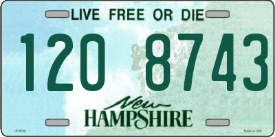 NH license plate 1208743