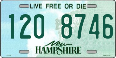 NH license plate 1208746