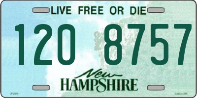 NH license plate 1208757