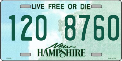 NH license plate 1208760