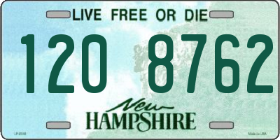 NH license plate 1208762