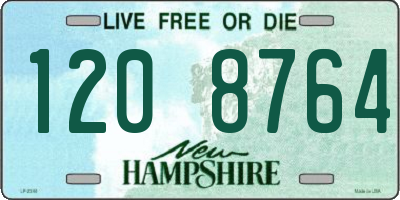 NH license plate 1208764