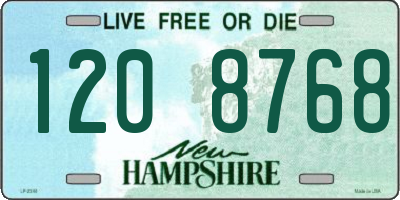 NH license plate 1208768