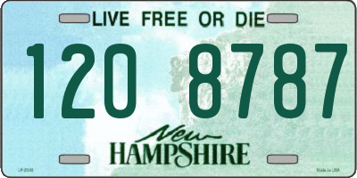 NH license plate 1208787