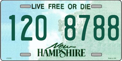 NH license plate 1208788