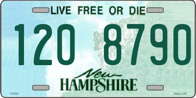 NH license plate 1208790