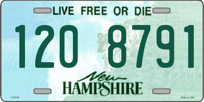 NH license plate 1208791