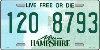 NH license plate 1208793