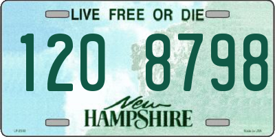 NH license plate 1208798