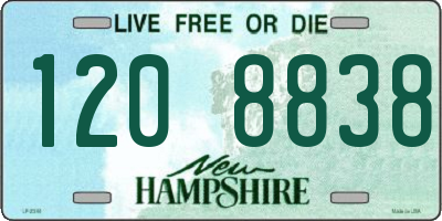 NH license plate 1208838