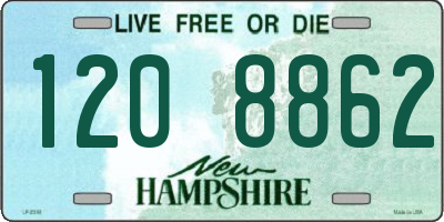 NH license plate 1208862