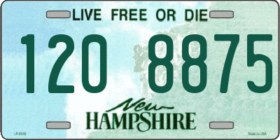 NH license plate 1208875