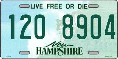 NH license plate 1208904