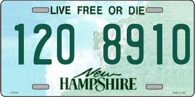 NH license plate 1208910