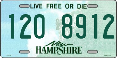 NH license plate 1208912