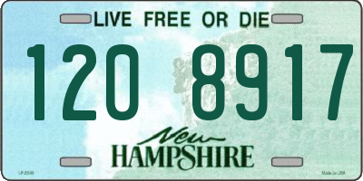 NH license plate 1208917