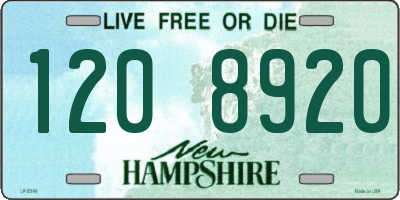 NH license plate 1208920