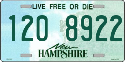 NH license plate 1208922
