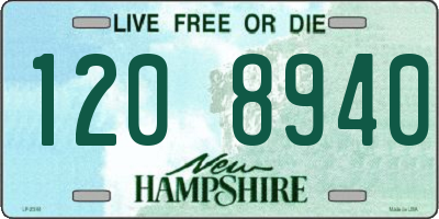 NH license plate 1208940