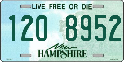 NH license plate 1208952