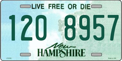 NH license plate 1208957