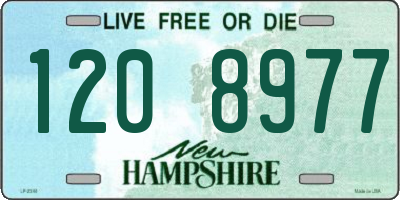 NH license plate 1208977