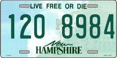 NH license plate 1208984
