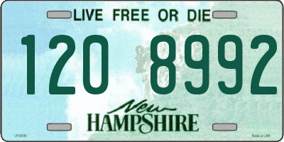NH license plate 1208992