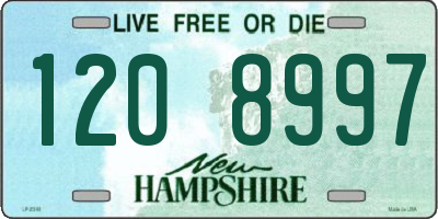 NH license plate 1208997