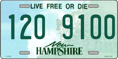 NH license plate 1209100