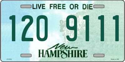 NH license plate 1209111