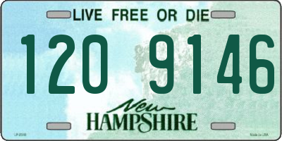 NH license plate 1209146