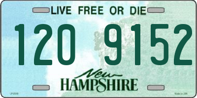 NH license plate 1209152
