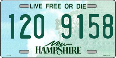 NH license plate 1209158