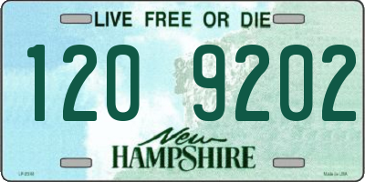 NH license plate 1209202